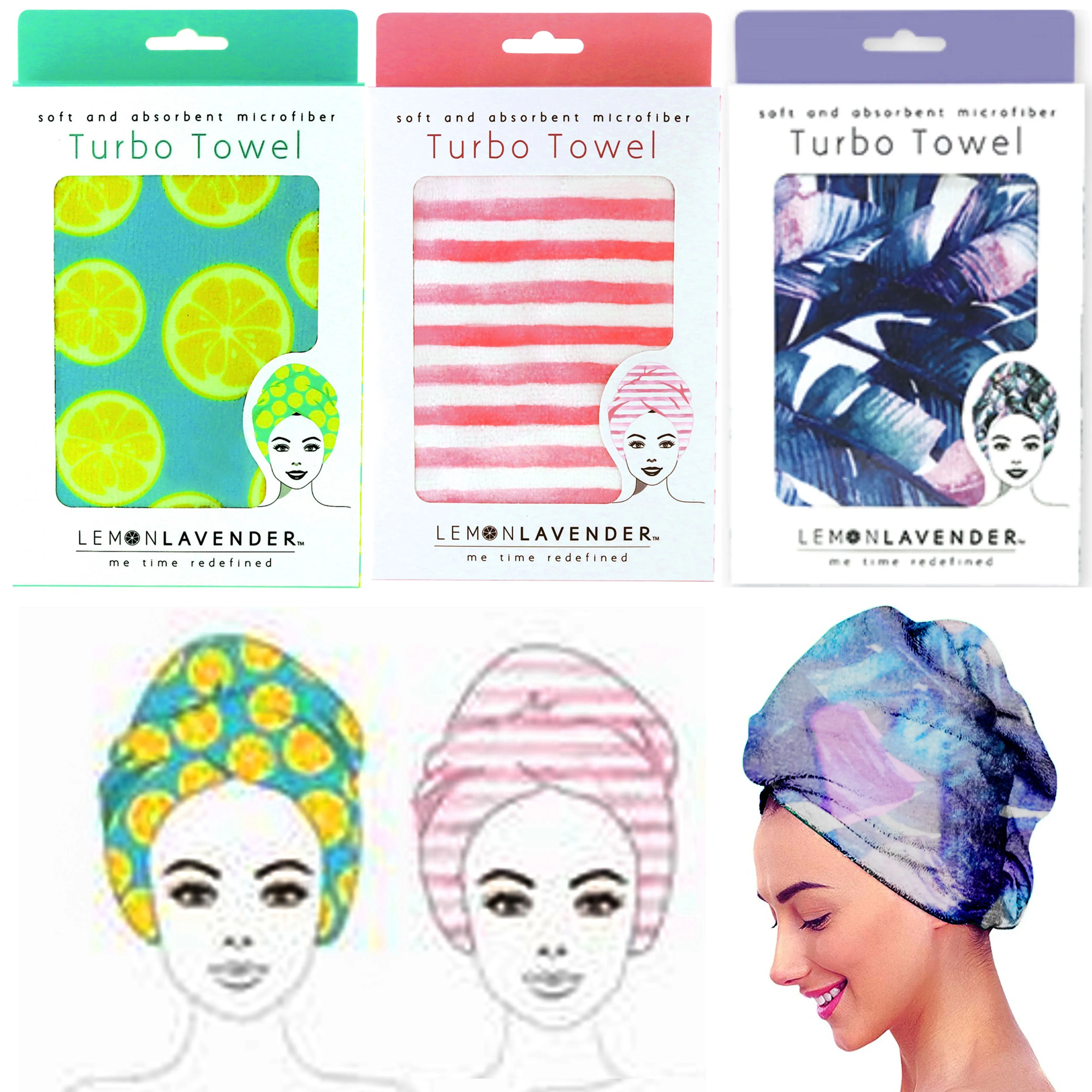 1 Pc Turban Hair Towels Twist Quick Dry Microfiber Bath Towel Wrap Cap Hat Spa