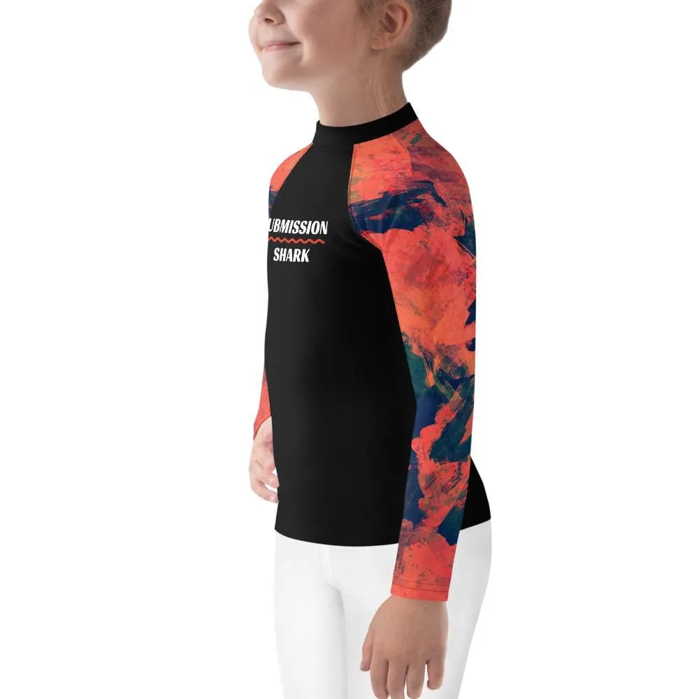 Abstract Azure ~ Kids Rash Guard