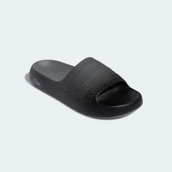 Adidas x Dime Adilette Ayoon Slides Black - Vista Grey - Silver