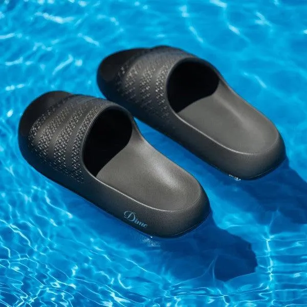 Adidas x Dime Adilette Ayoon Slides Black - Vista Grey - Silver