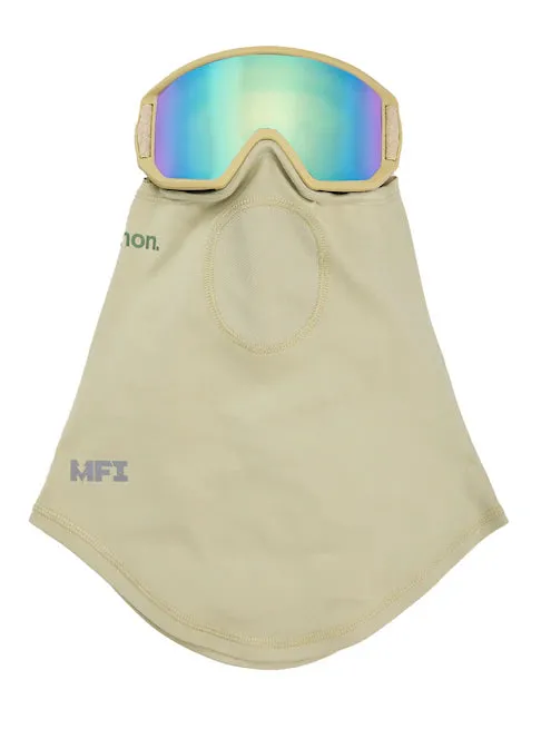 Anon Relapse Junior Goggles & MFI Face Mask Low Bridge Fit 2024 Mushroom / Green Frame / Amber lens