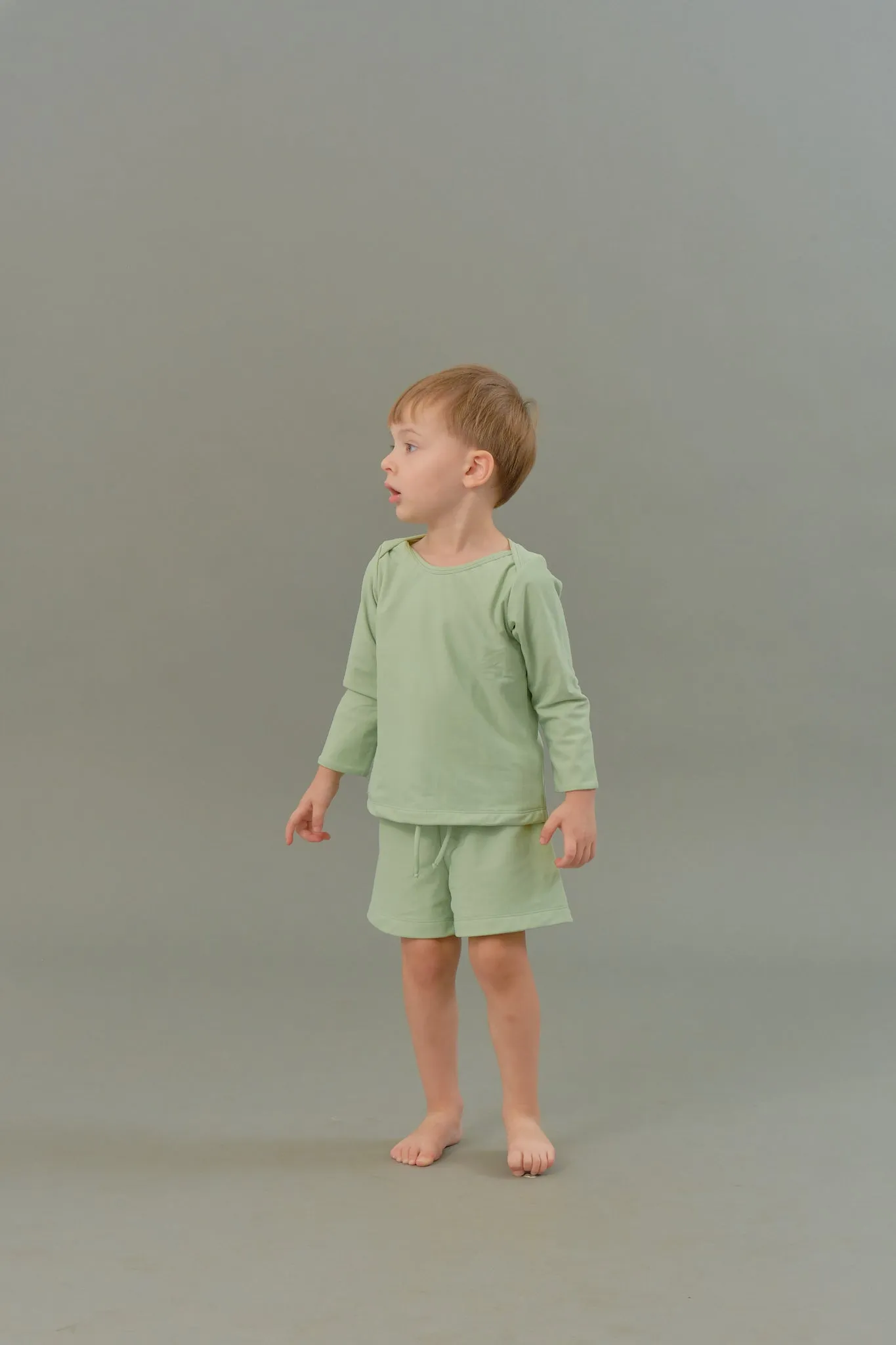 Baby Swim Trunks in Jade