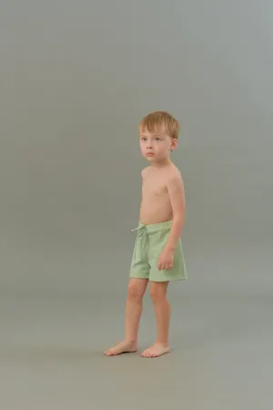 Baby Swim Trunks in Jade