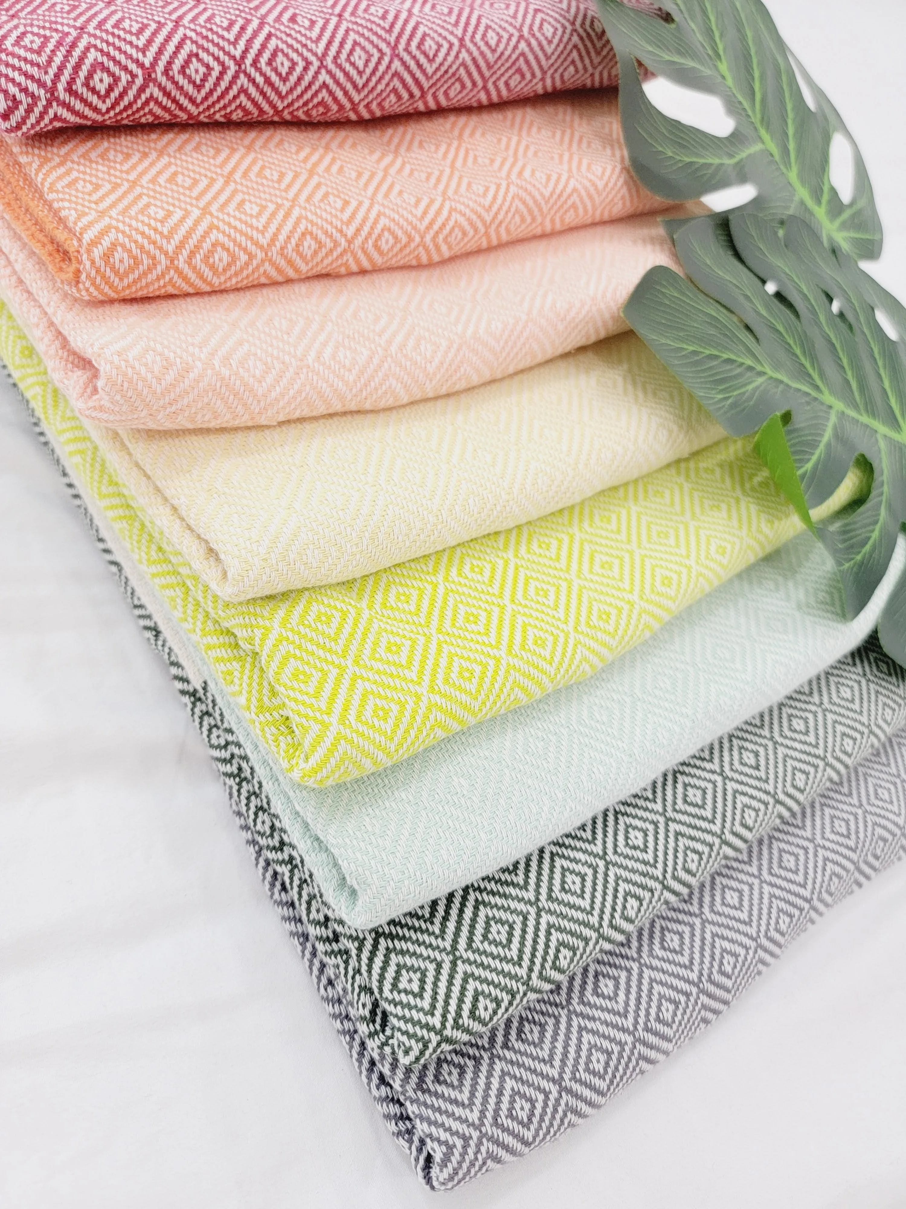 Beach/Bath Sand Free Towels-Easy Carry Quick Dry Thin Towel- Cherry by EBRU Home