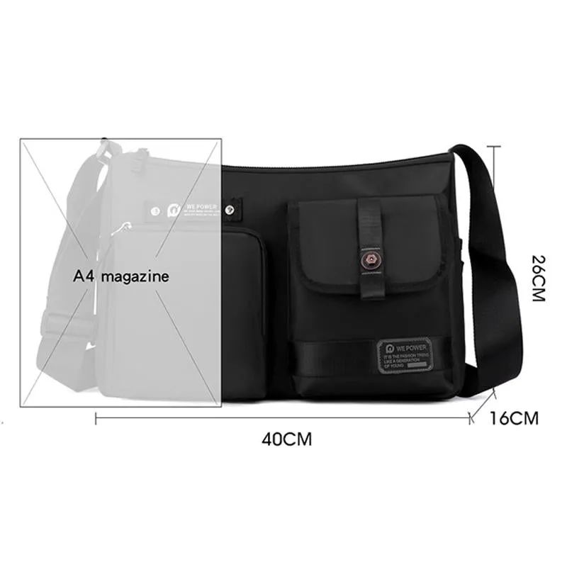 Crossbody Shoulder Bag For Casual Men Outdoor Functionality