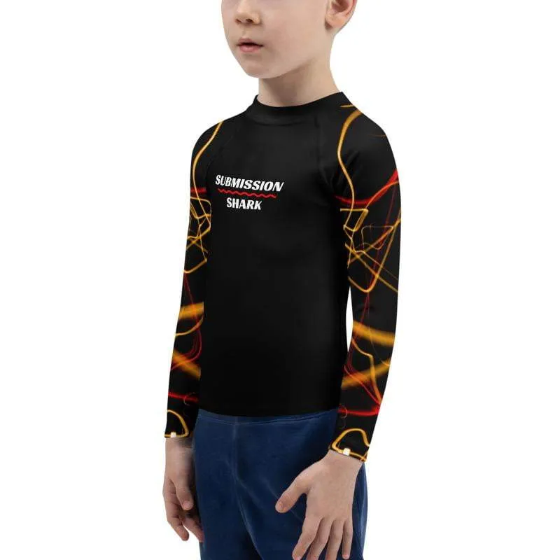 Electric Flow ~ Kids Rash Guard