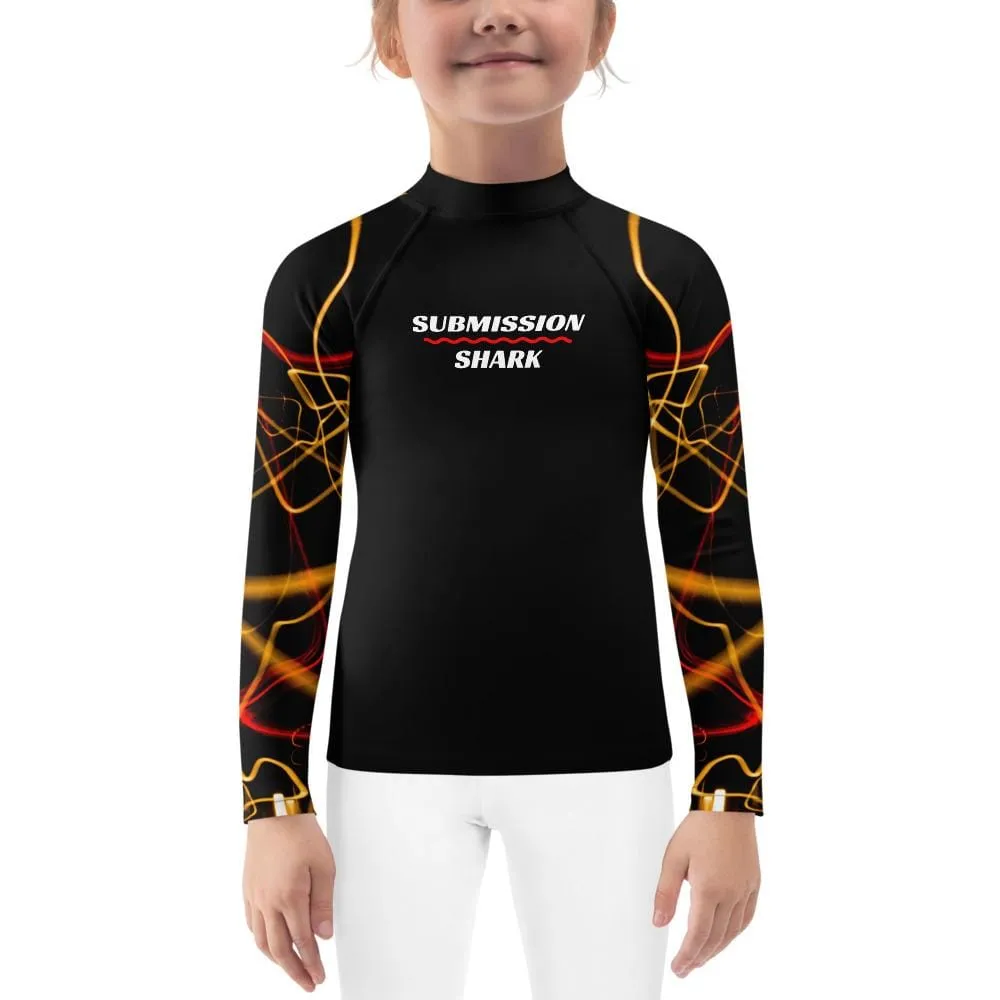 Electric Flow ~ Kids Rash Guard