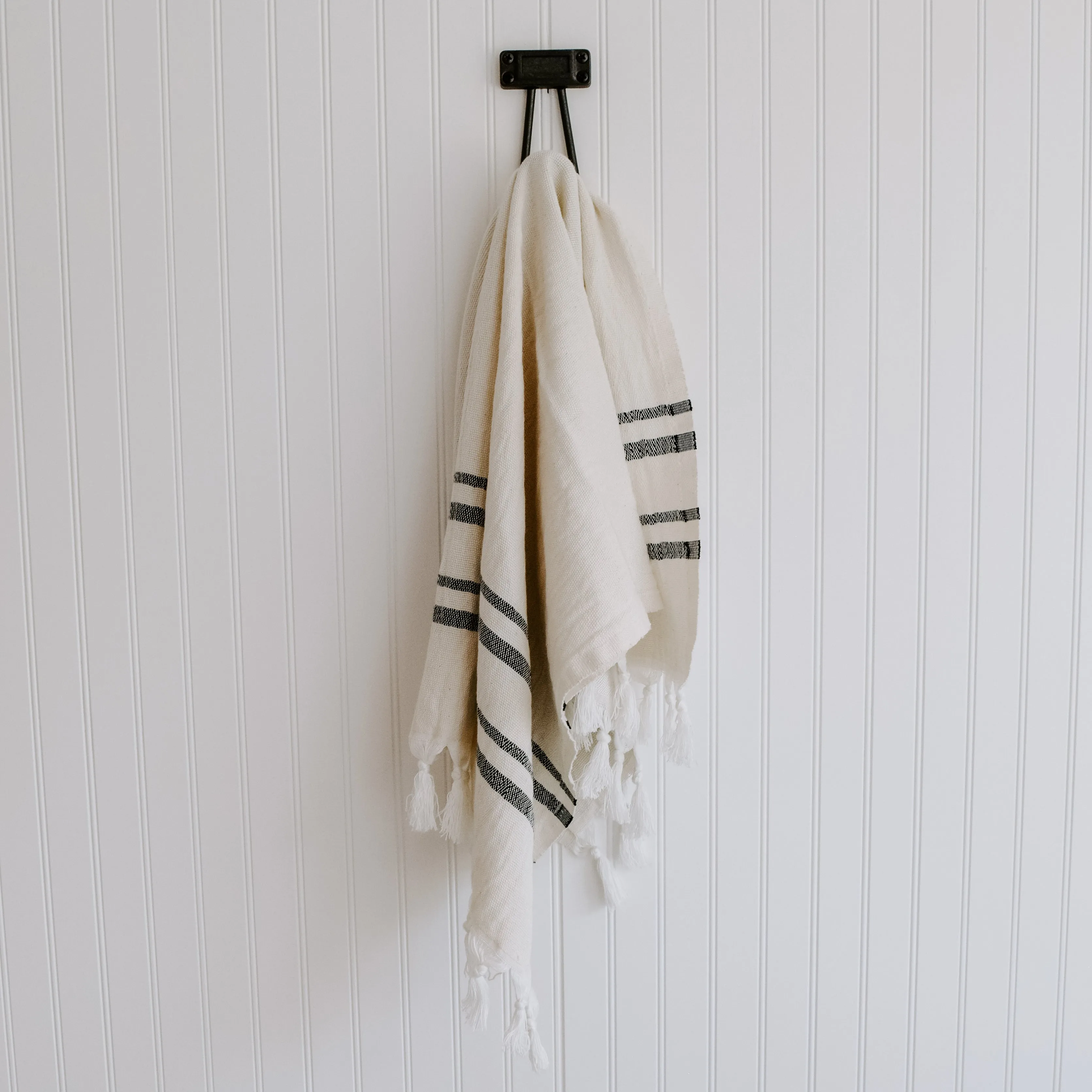 Haley Turkish Cotton   Bamboo Hand Towel - Two Stripe