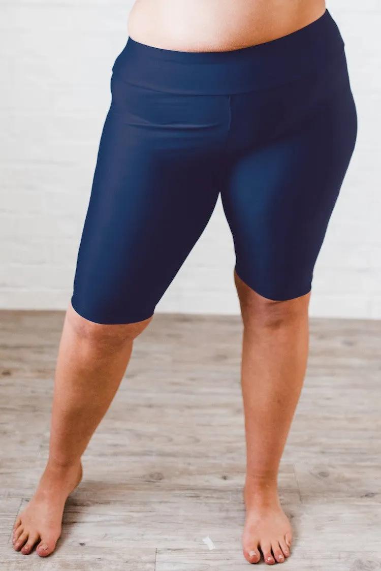 Long Biker Swim Shorts