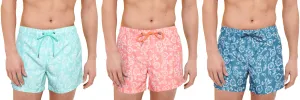 M-CR52 - Wholesale Men's Floral Pattern Swim Trunk