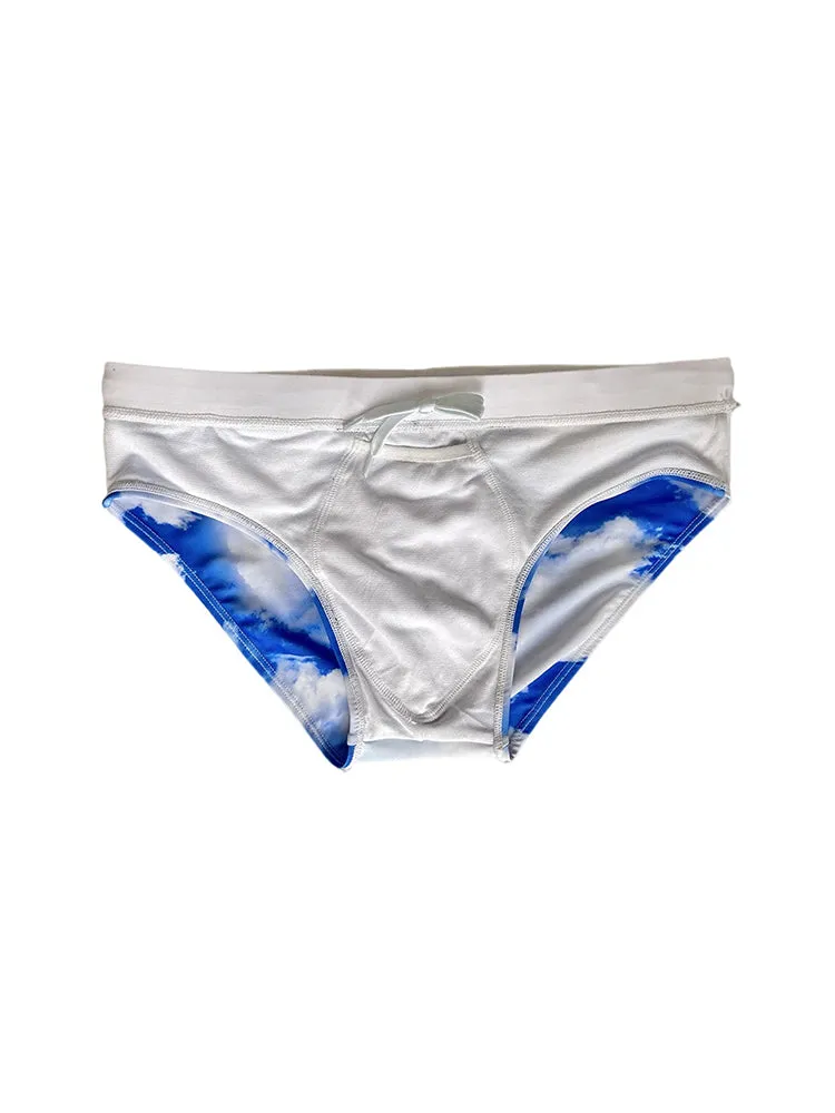 Men's Low-Rise Casual Holiday Swim Briefs