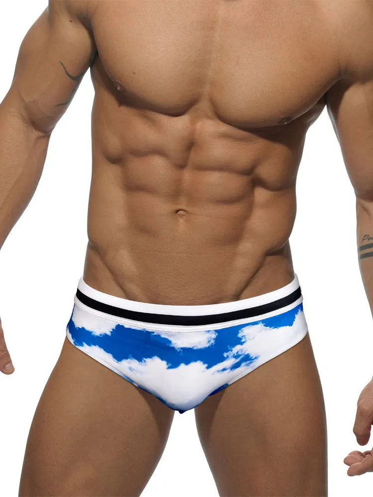 Men's Low-Rise Casual Holiday Swim Briefs
