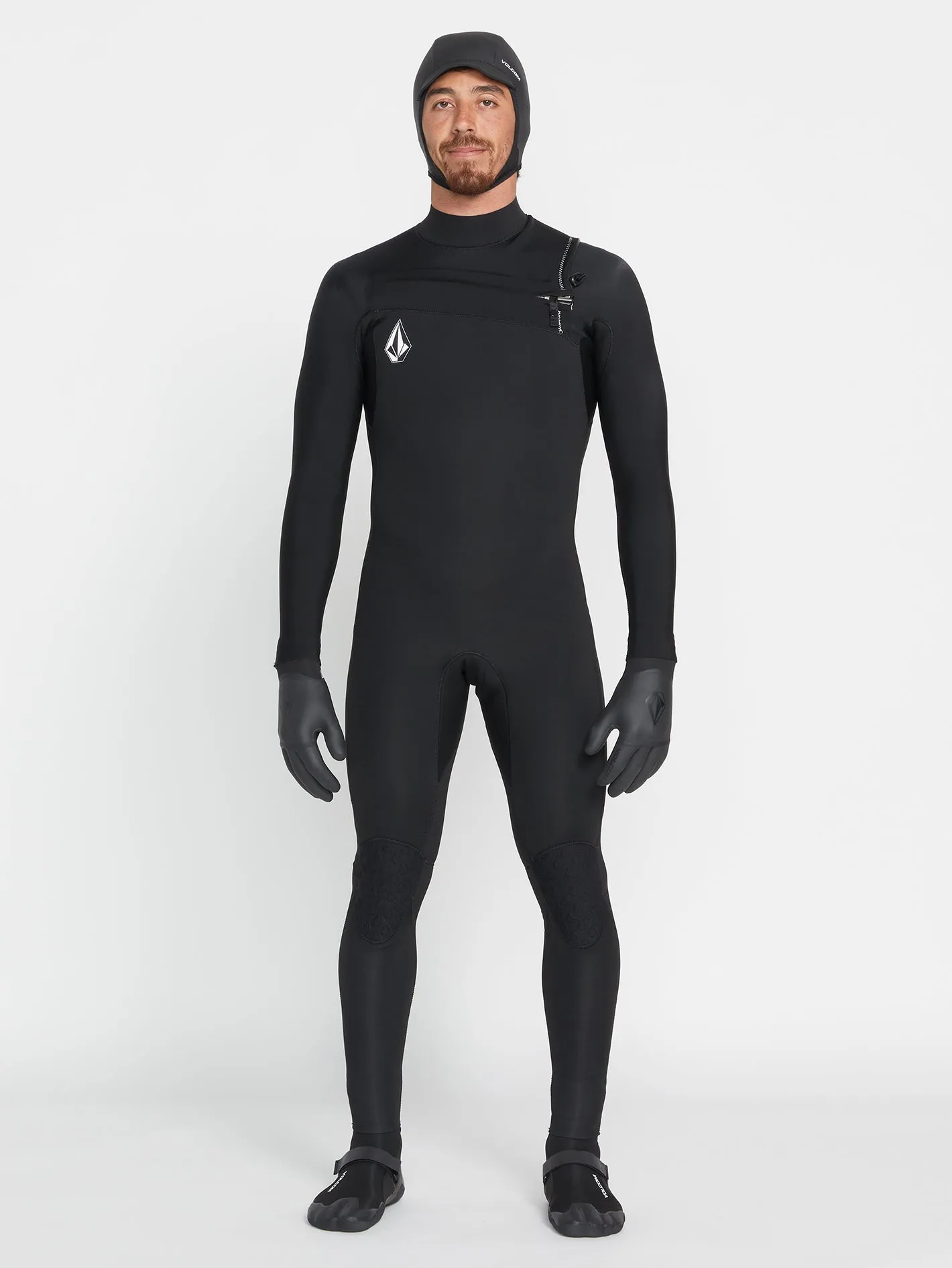 Modulator 4/3mm Long Sleeve Chest Zip Wetsuit - Black (2022)