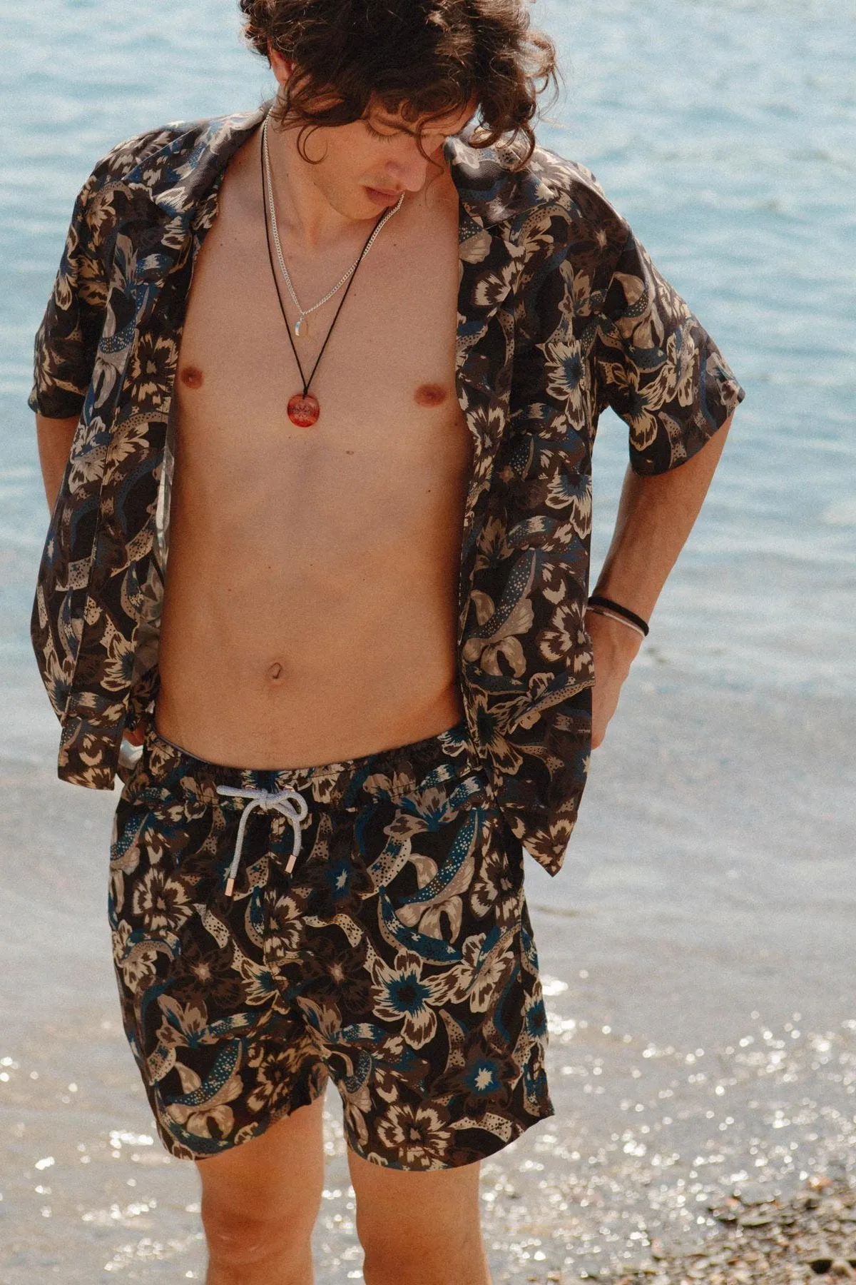 Navy Organico Classic Swim Trunks