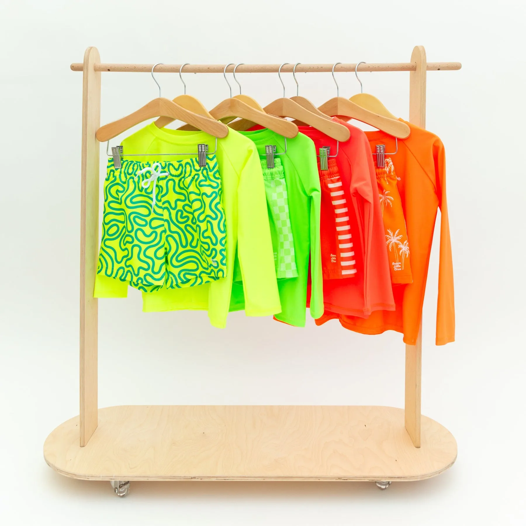 Neon Coral Rash Guard