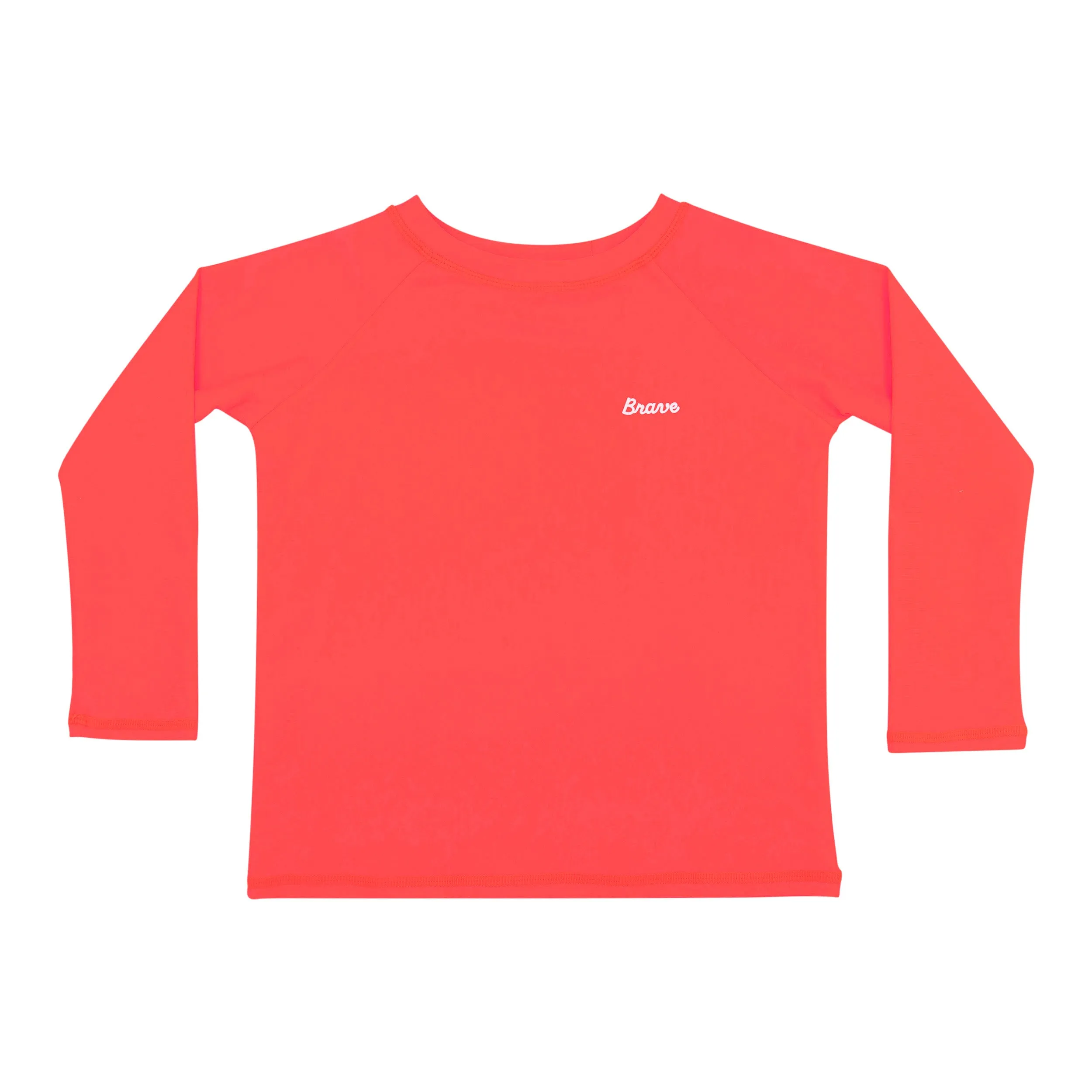 Neon Coral Rash Guard