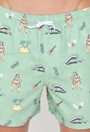 NL Green Hula Swim Trunk Kudo