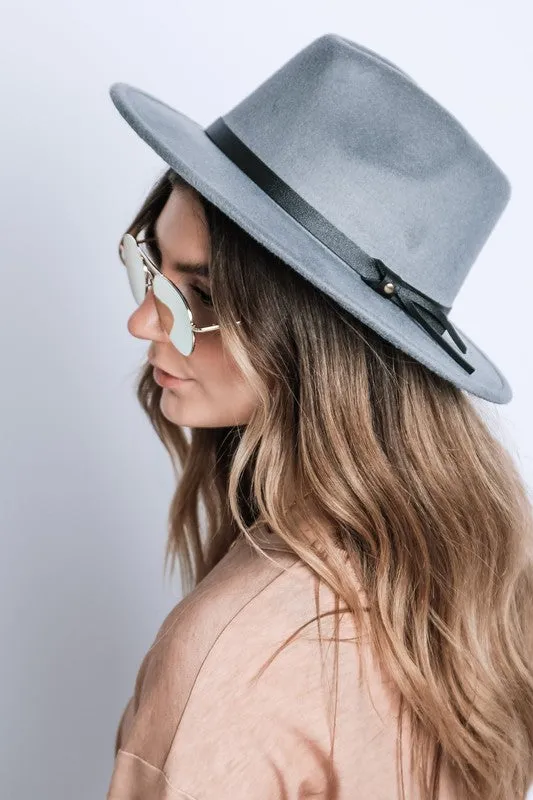 Panama Style Wide Brim Classic Felt Fedora
