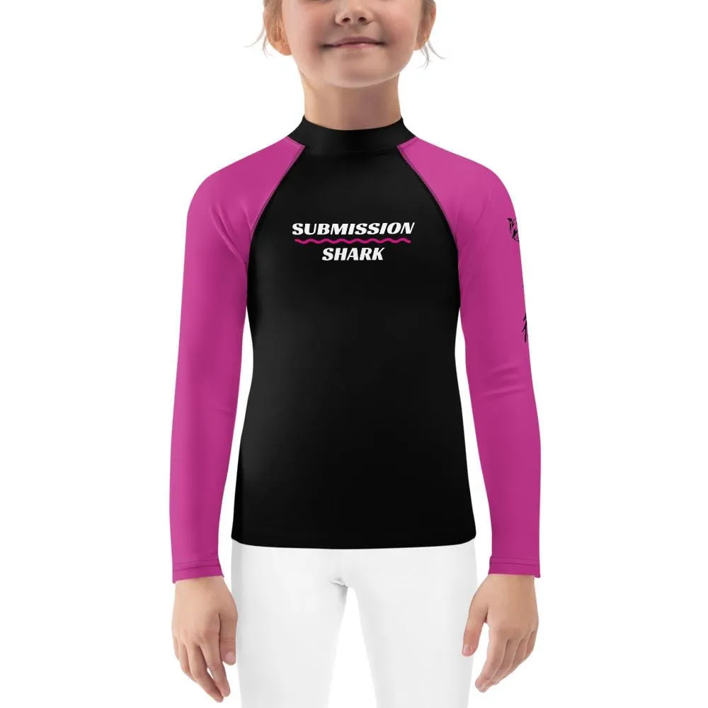 Pink SS Premium Standard ~ Kid's Rash Guard