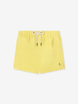 Ralph Lauren Boys Logo Swim Shorts in Yellow