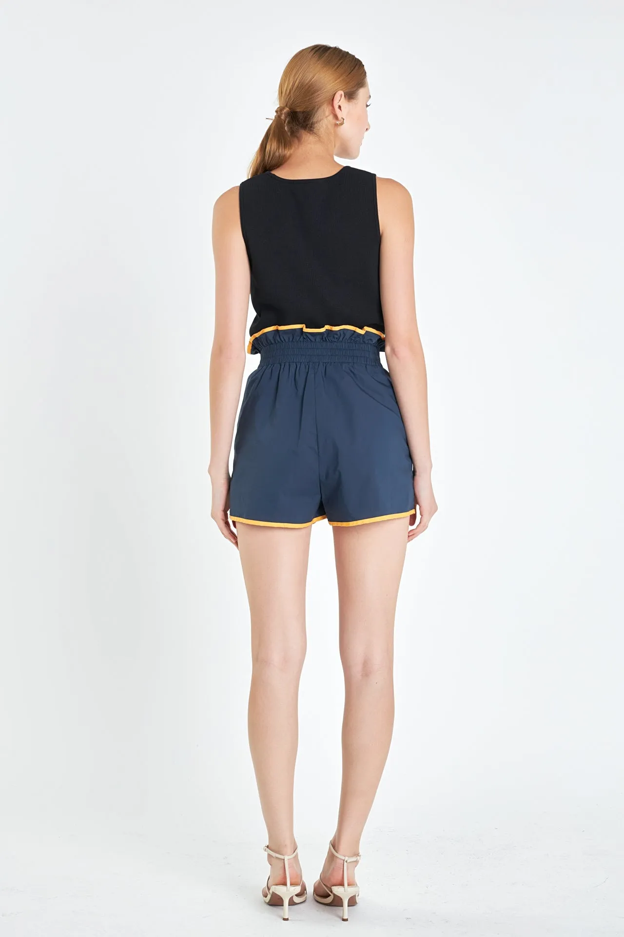Shorts with Colorblock Binding