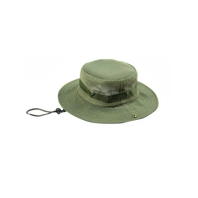 Summer Men Bucket Hat Military Army Hunting Hunter Fishing Hat Wide Brim Sun Hat Sports Hiking Fisherman Cap Outdoor String 5939
