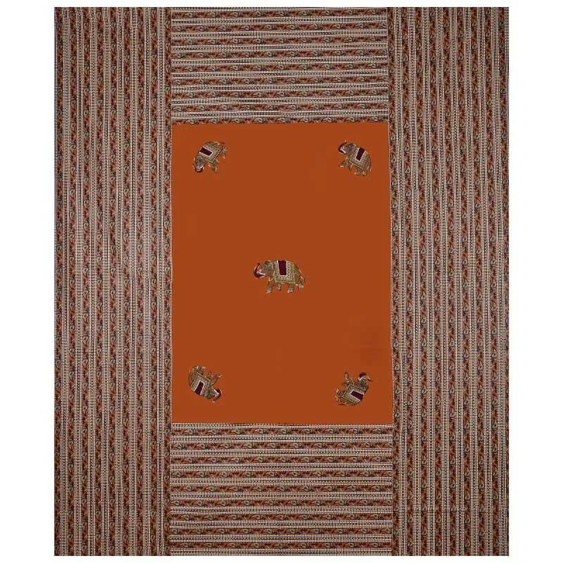 Traditionally Tuskan Bedsheet - Orange